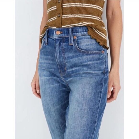 Madewell The Petite Boyfriend High-Rise Slim Boyjean Jeans 37P NWT Relaxed - Picture 2 of 8